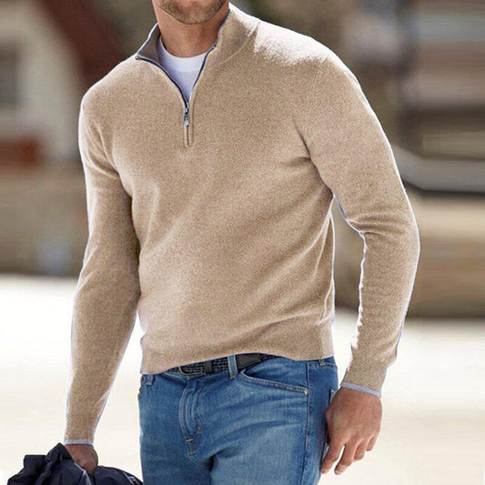 Modern zip-up sweater