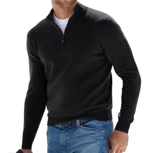 Modern zip-up sweater